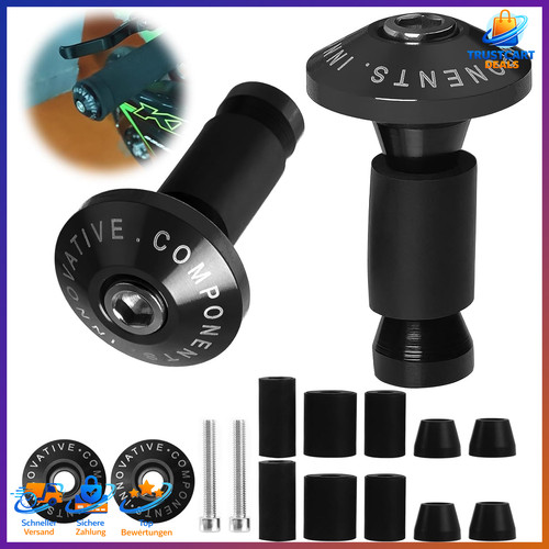 Lenkergewichte cnc schwarz - lenkergewichte,