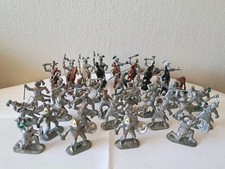 34x W. Germany Ritter Reiter Pferde Soldaten Spielfiguren Konvolut Aufstellfigur