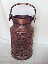 Alte Milchkanne Schirmständer Vintage Kanne mit Henkel Kupfer farb. Pflanztrog
