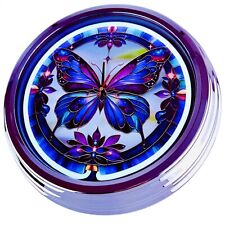 N-0879 "Schmetterling" Wanduhr Neon Uhr Deko Wohnzimmer Büro Werkstatt