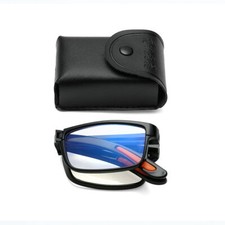 2er Pack Lesebrille Blaulichtfilter klappbar inkl. Brillenbox u. Gürtellasche