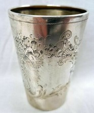 Antiker 800er Silber Becher / Trinkbecher / Weinbecher, Deutschland um 1900