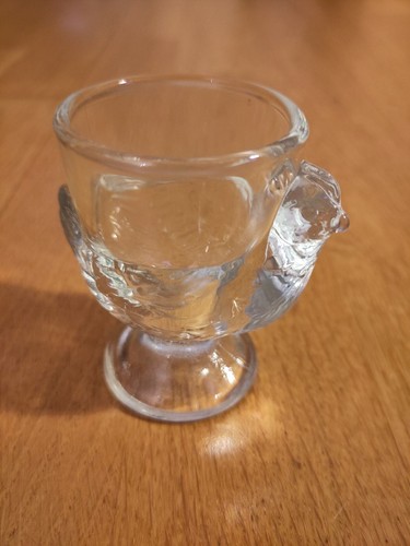 Eierbecher glas huhn - eierbecher,