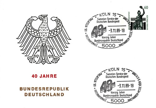 Prv ganzsache 40 jahre - prv.,