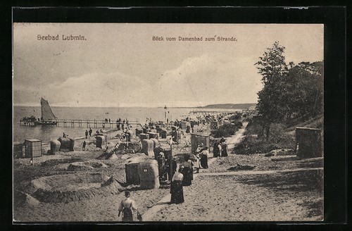 Ansichtskarte lubmin blick - ansichtskarte, lubmin,