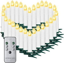 40er Weinachten LED Kerzen