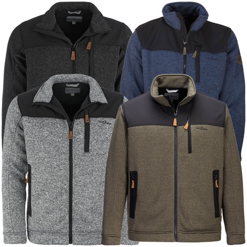 Blue wave herren fleecejacke - blue,