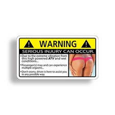 ATV Vibration Sticker Funny