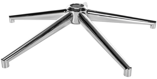 Fußkreuz eckig chrom - fußkreuz,