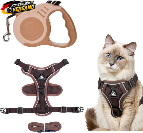 Katzengeschirr set verstellbar - katzengeschirr,