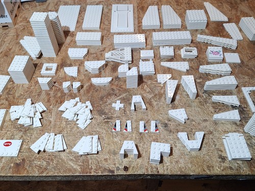 Lego platten flach weiß - in,