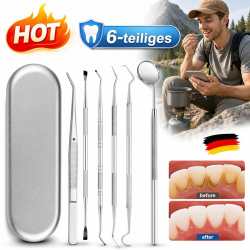 Edelstahl zahnreinigungsset - edelstahl,