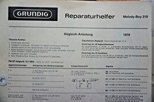 Grundig Melody-Boy 210,  Original-Reparaturhelfer