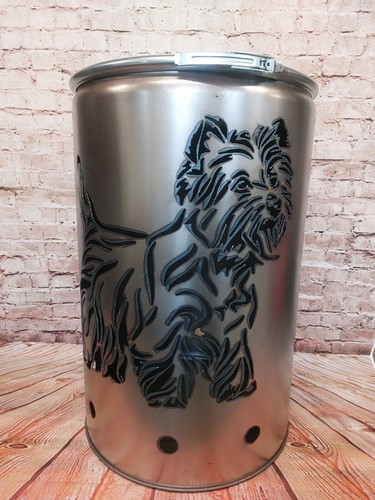 Feuertonne mit sheltie - mit,