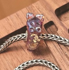 Elfbeads Jahr des Drachen Silberstücke Dragon Beads Armband Retired Golden Braun