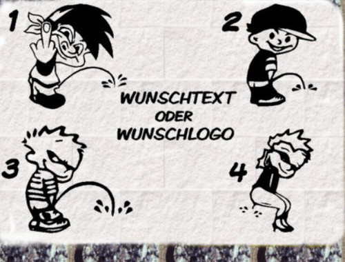 Männeken piss off aufkleber - piss,