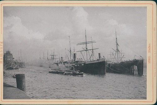 Kabinettfoto hamburg hafen - kabinettfoto, hamburg,