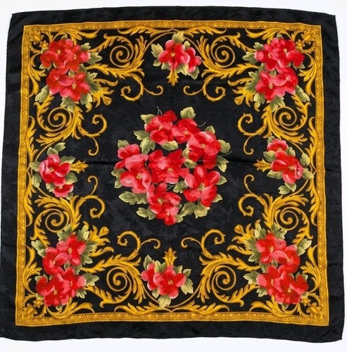 Vintage seide jacquard rot - vintage,