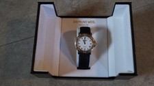 Raymond Weil Parsifal Geneve,weißes Zifferblatt Datum Quarz Herrenuhr