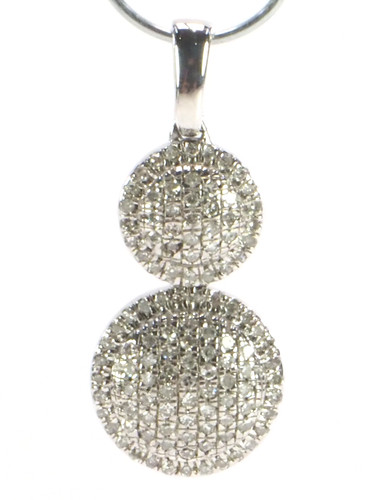 Eleganter pavé anhänger 925 - eleganter,