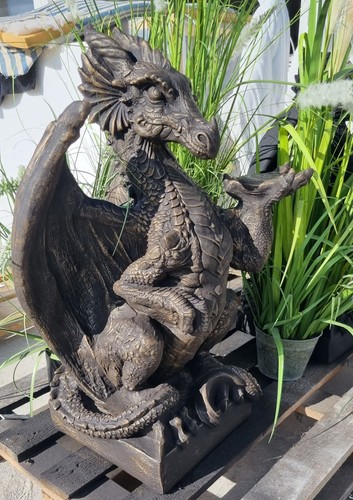 Gartenfigur drache - gartenfigur,