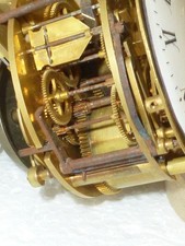 Antikes Pendulen-Uhrwerk JAPY, franz. Pendule, fast komplett, Uhrmacher, Basterl