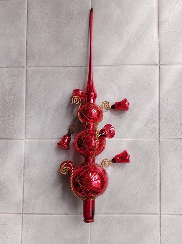 Weihnachtsbaum spitze glas rot - weihnachtsbaum,
