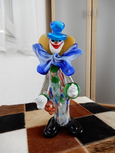 Clown figur aus murano - figur, glas