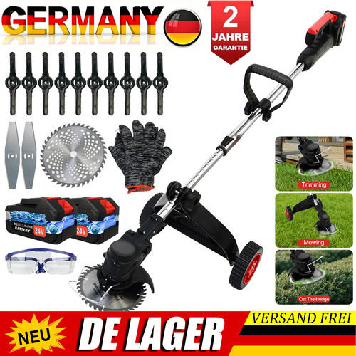 2500w akku rasentrimmer mit - akku, 2