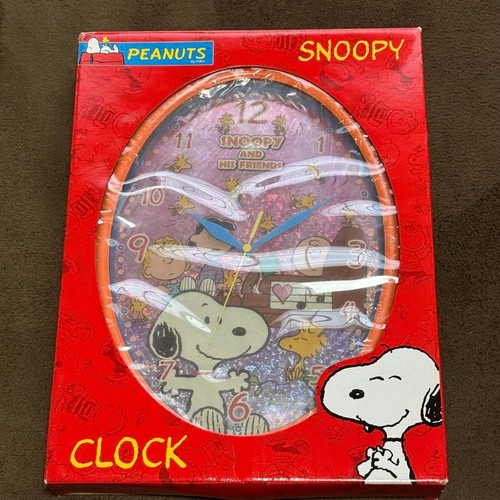 Peanuts snoopy ovale wanduhr - snoopy,