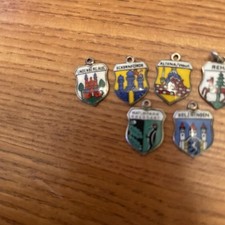 800 Silber 7 Wappen Anhänger