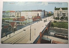 Berlin Neukölln Bahnhof Hermannstraße ca.1914 Original Postkarte 14×9cm