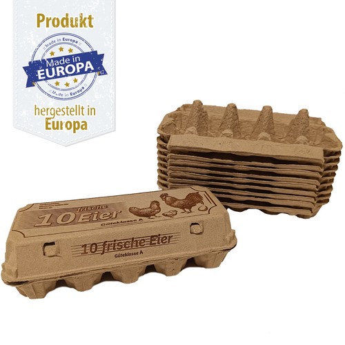 Eierverpackung 10 frische - -,
