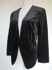  Jacke ONLY Blazer Abendjacke Bolero 36 Stretch Samt schwarz wie NEU /C
