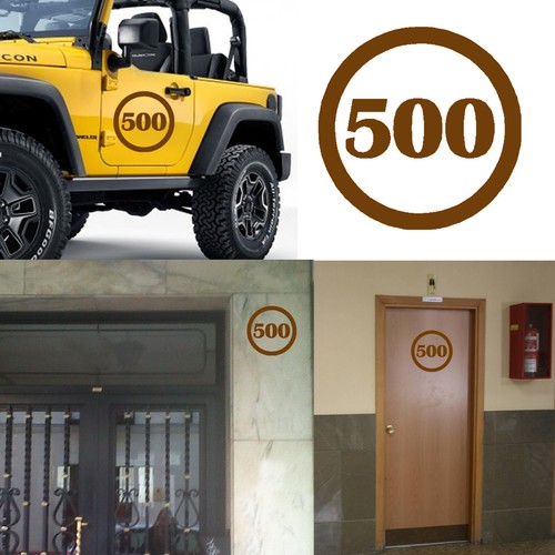 Numero 500 aufkleber - 500,,