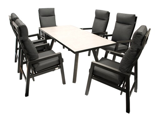 Gartengarnitur alu sitzgruppe - alu,