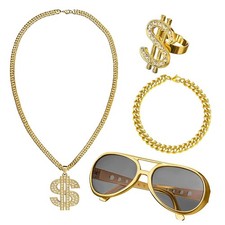IOPJLK Dollar Kette Set, 4