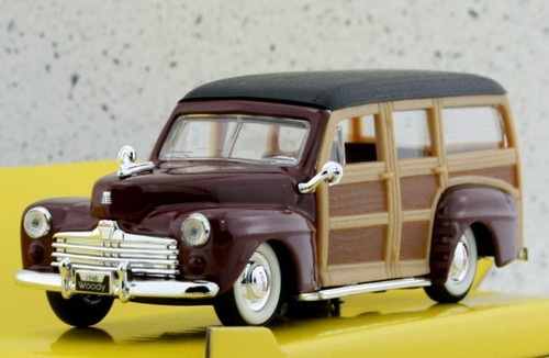 Ford woody 1948 redbrown - -,