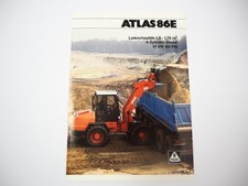 Atlas 86E Radlader Prospekt mit technischen Daten 1997