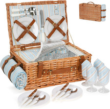 Picknickkorb Edelstahlbesteck