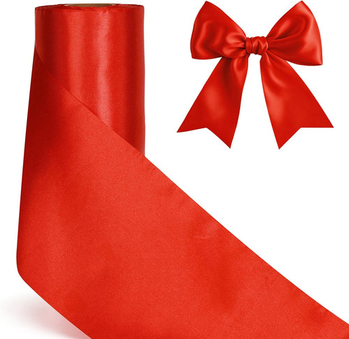 Rot satinband 15cm breit - satinband,