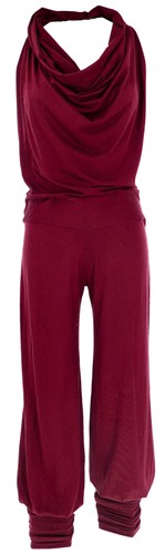 Boho jumpsuit mit schalkragen - boho,