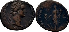 RÖMISCHE KAISERZEIT As 88-89 Domitian, 81-96 Original Münze #Alb.1035
