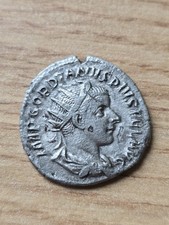 Antoninian Quinar Gordianus Pius III. 242-244 n. Chr., römische Silber Münze, 