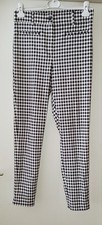 Frauen Hose Gr. 42 PRIMARK Cares kariert schwarz/weiß