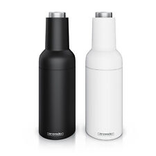 Arendo EL Elektrisches Gewürzmühlenset Keramikmahlwerk Weiß Schwarz Set