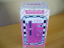 Coca Cola Deko Mini Kühlschrank aus Metall mit Musik selten ,OVP, USA