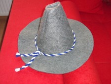 LUSTIGER Filz Hut in Grau