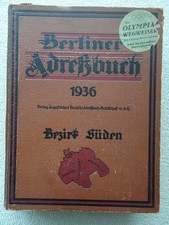 Berliner Adreßbuch 1936 - Bezirk Süden -mit Olympia-Wegweiser Berlin 1936