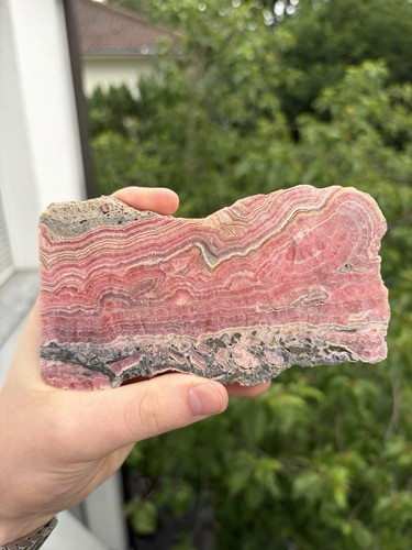 Rhodochrosit scheibe capilitas - rhodochrosit,
